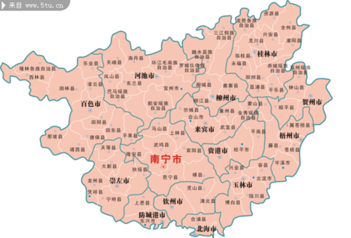 广西壮族自治区地图全图可放大