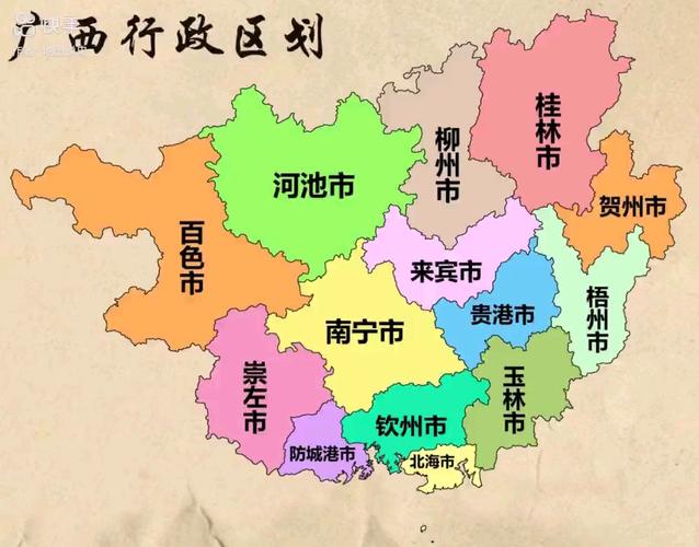 广西壮族自治区地图全图