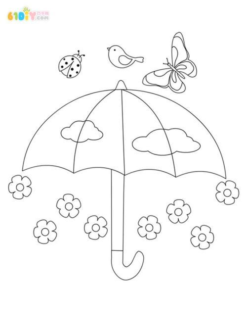 伞的简笔画的相关图片